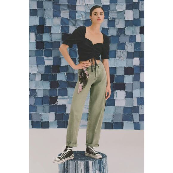 Pilcro Puff-Sleeved Top M - Picture 1 of 7